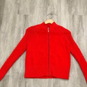 Liz Claiborne Red orange sweater